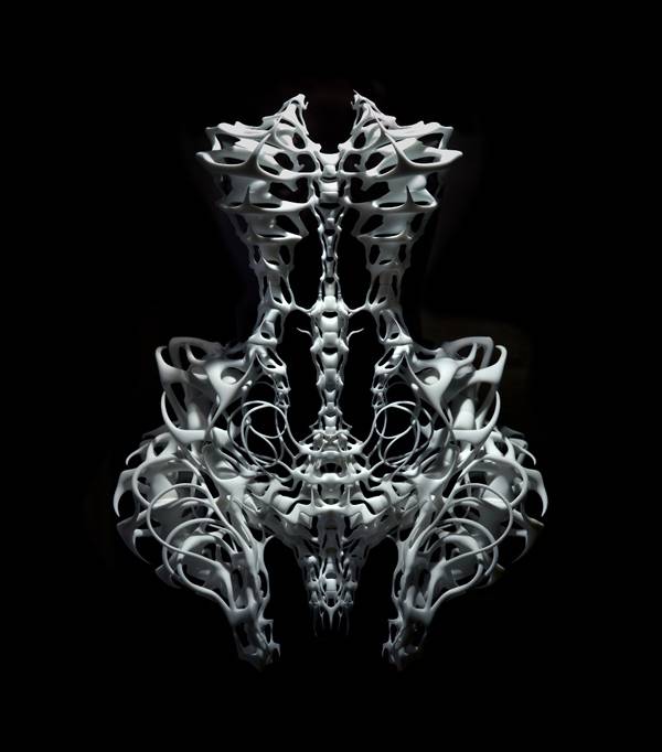 Iris van Herpen (with Isaïe Bloch).Capriole.Haute Couture 2011.3D print in polyamide.Photo Ingrid Baars copy