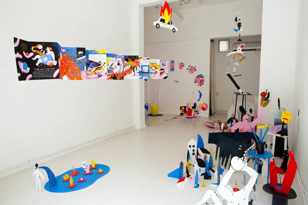 מתוך התערוכה ״חילופי דברים״ בגלריה בנימין. צילום: נטע אלונים