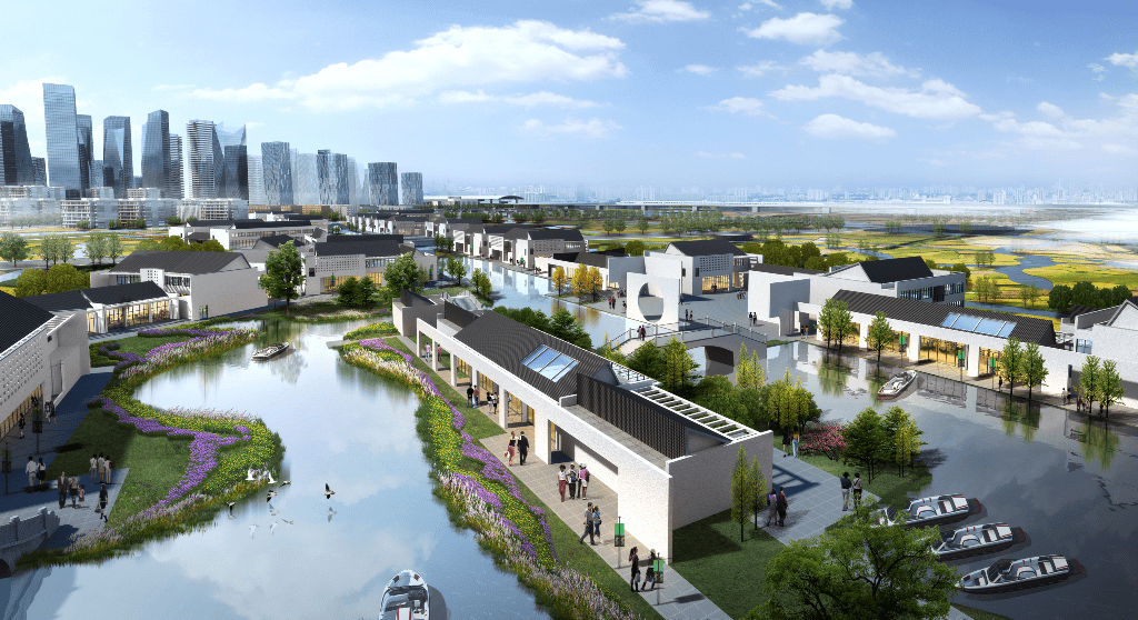 הדמיית פרויקט Shaoxing בסין, אדריכלית