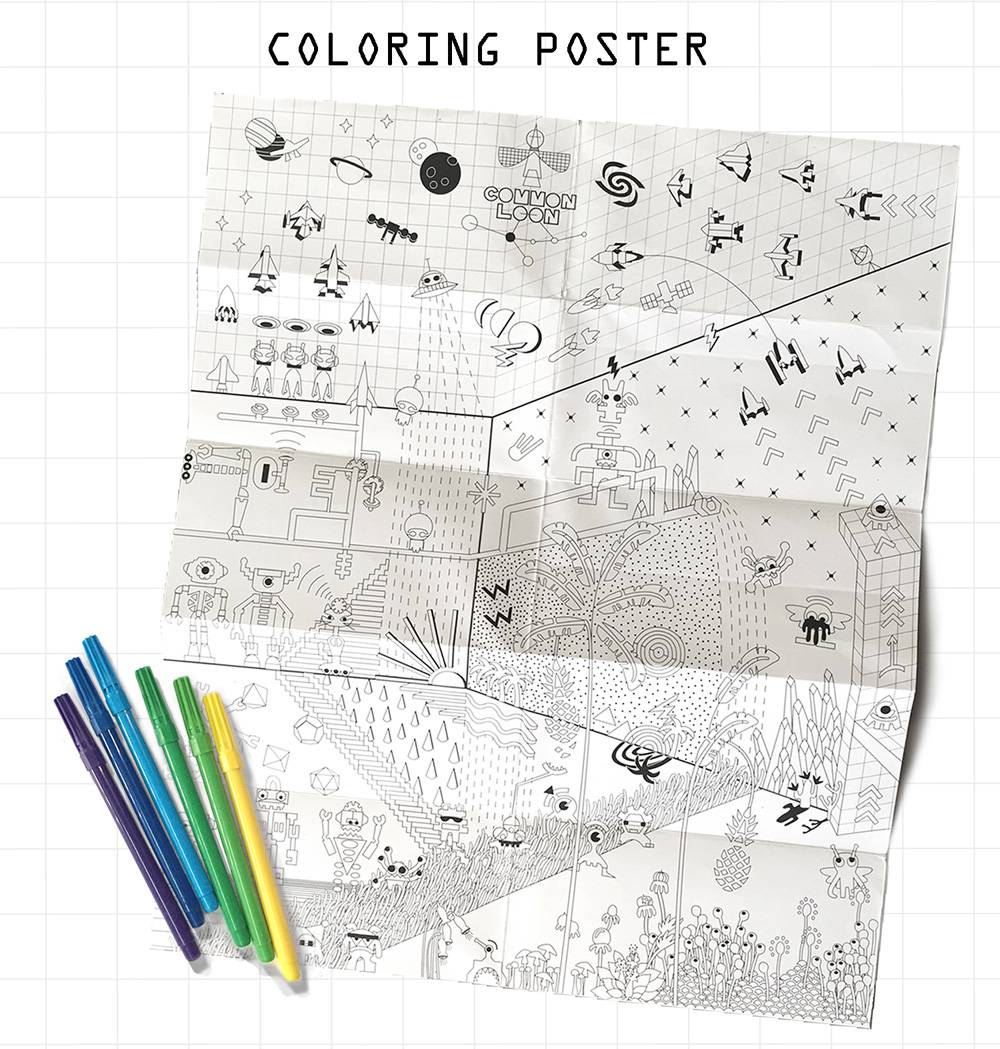 Coloring poster