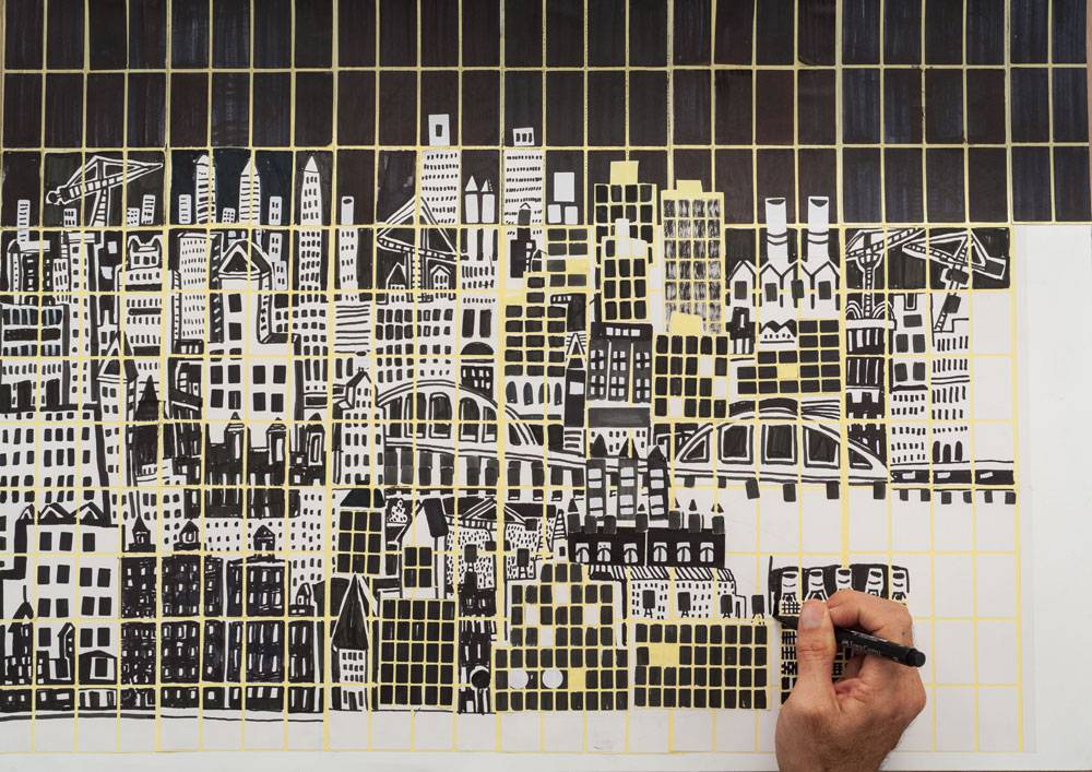 מדביק עיר לסחרוף