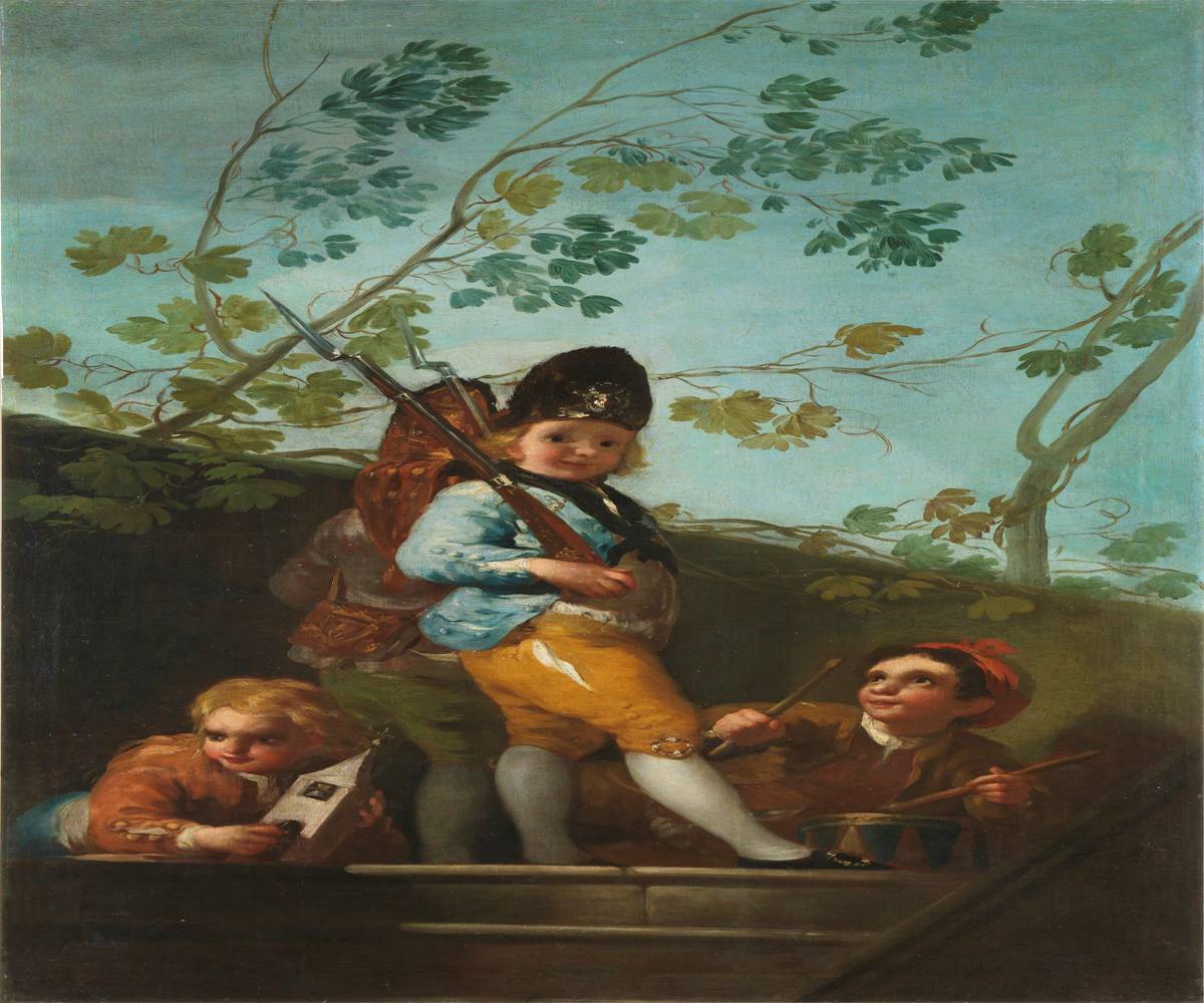 ילדים משחקים בחיילים, 1779, Museo Nacional del Prado