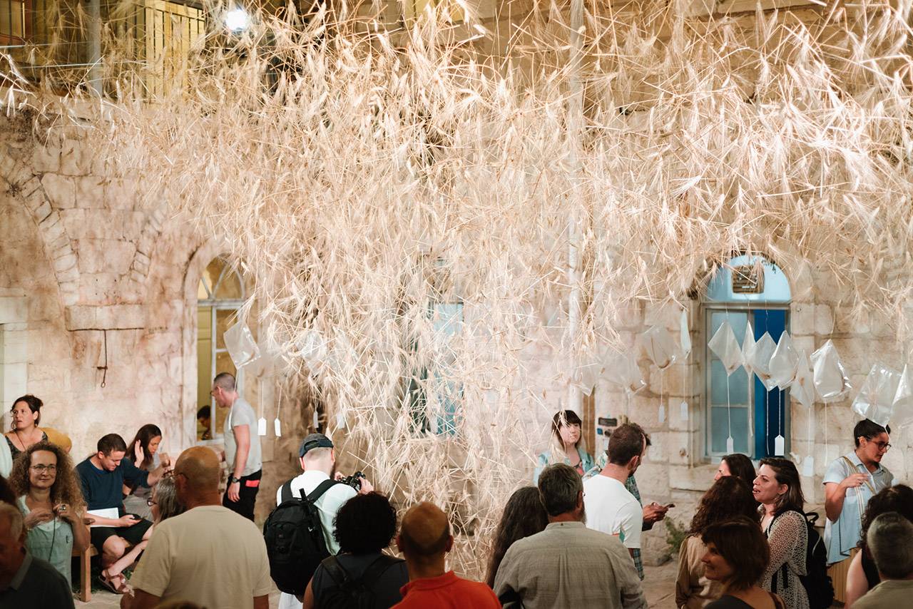 גיא משעלי ונתי טונקלרוט, ״גורן״ בשבוע העיצוב ירושלים. צילום: דור קדמי