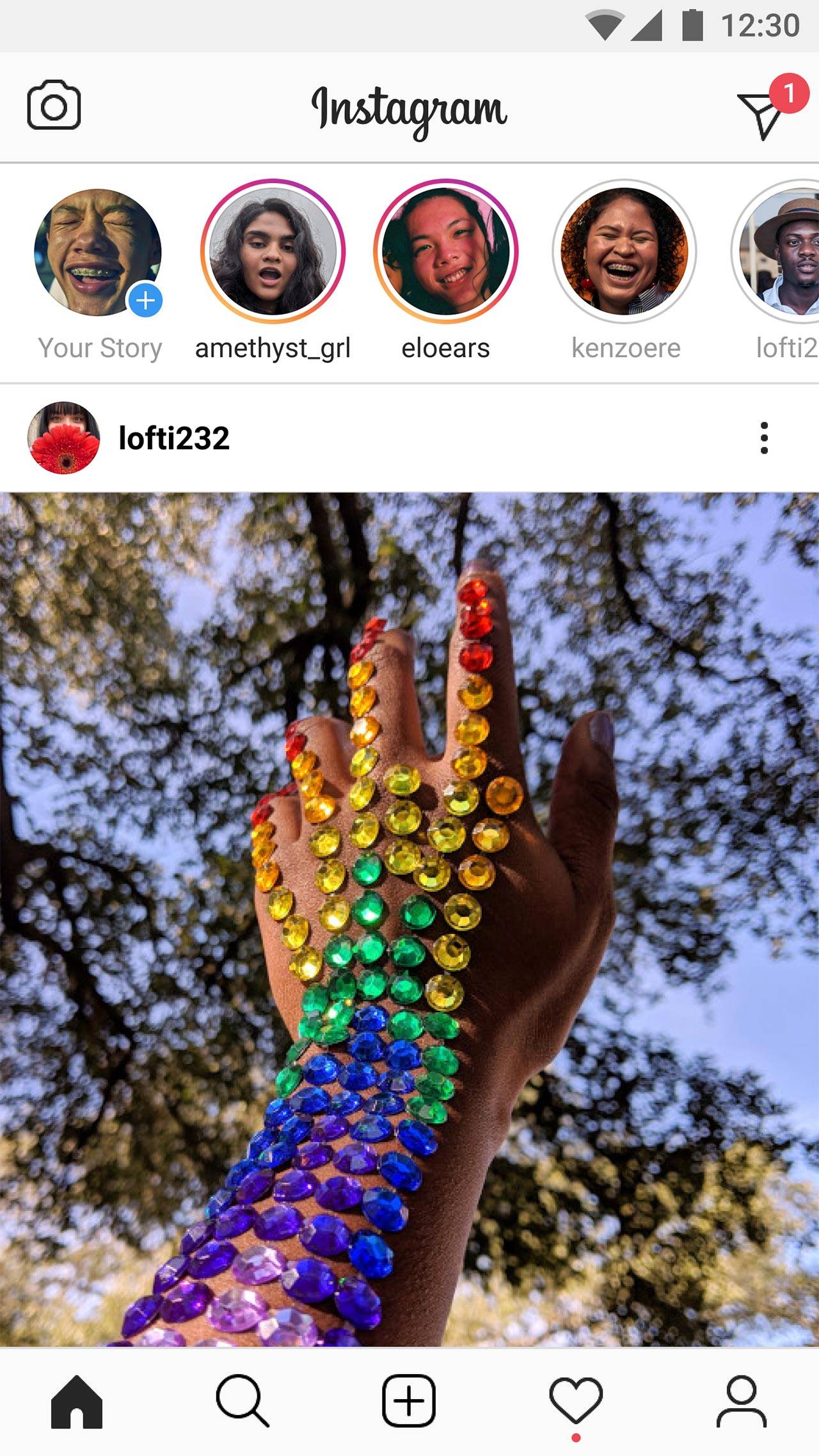 אינסטגרם לייט, הפיד