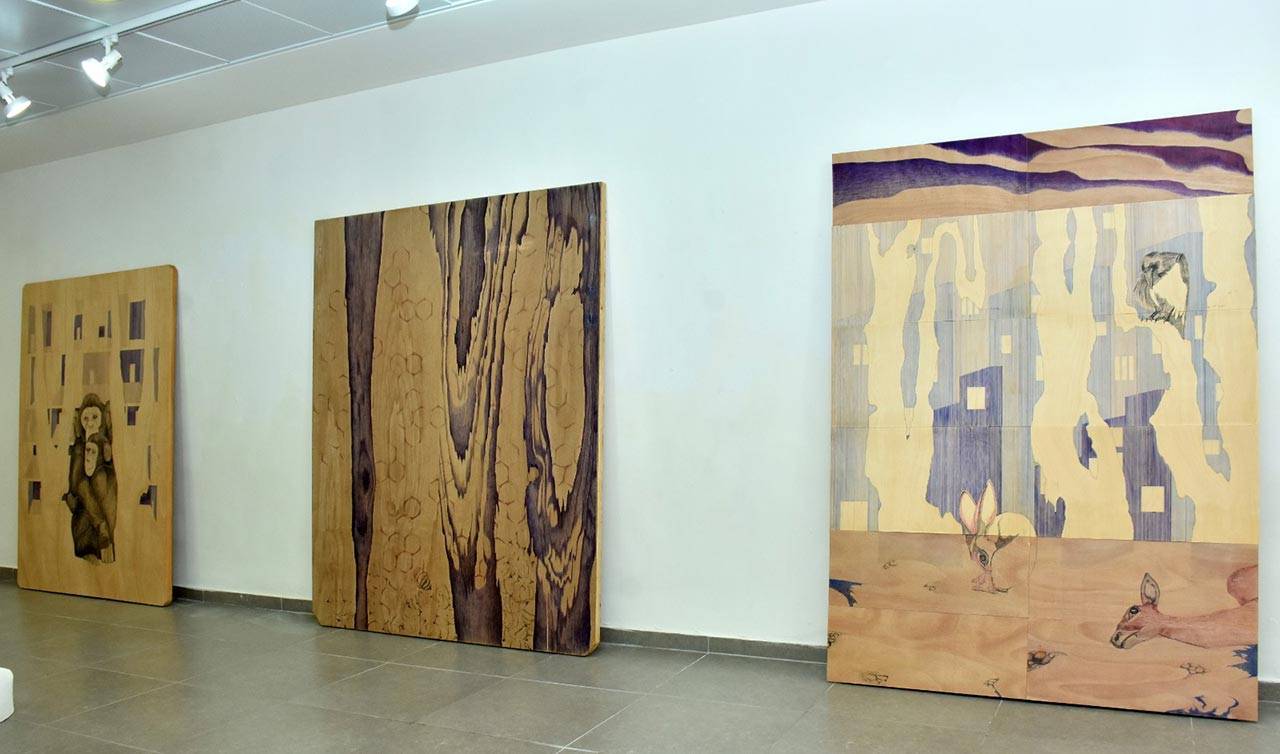 גלריה הסדנה לאמנות יבנה, מראות הצבה