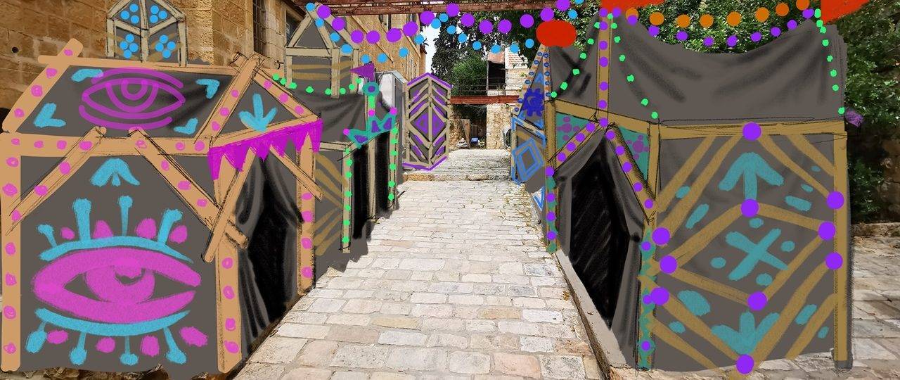 אחורי הקלעים, איתמר פלוג׳ה וליאור (לילי) פלג. צילום: מ״ל