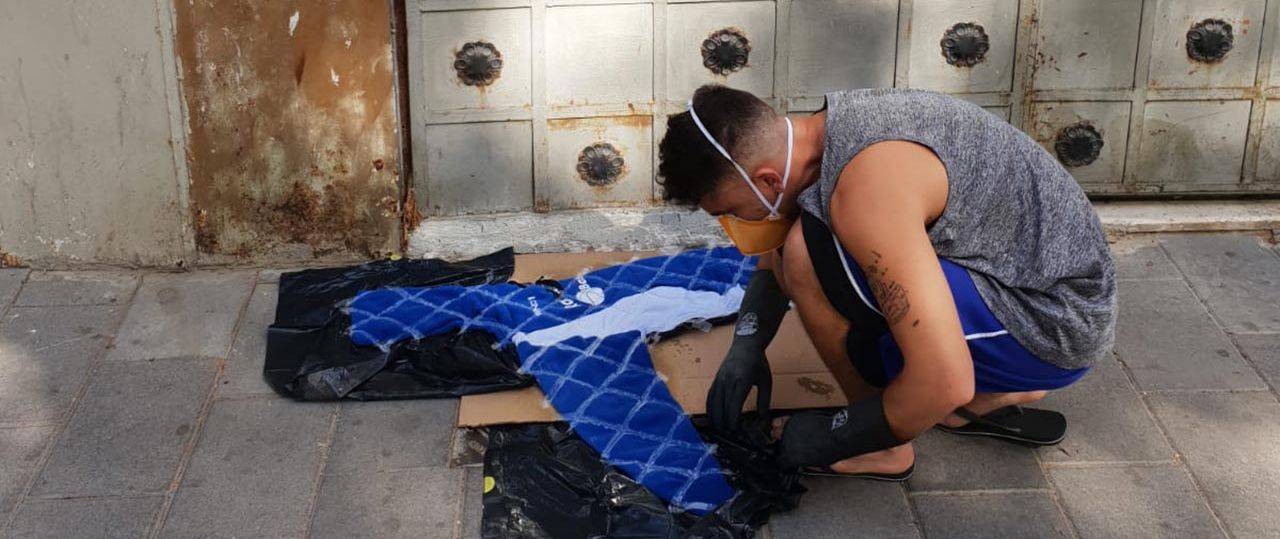 דוד וקסלר, ניסוי ב־20 חולצות. צילומים: מ״ל