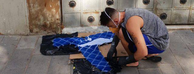 דוד וקסלר, ניסוי ב־20 חולצות. צילומים: מ״ל