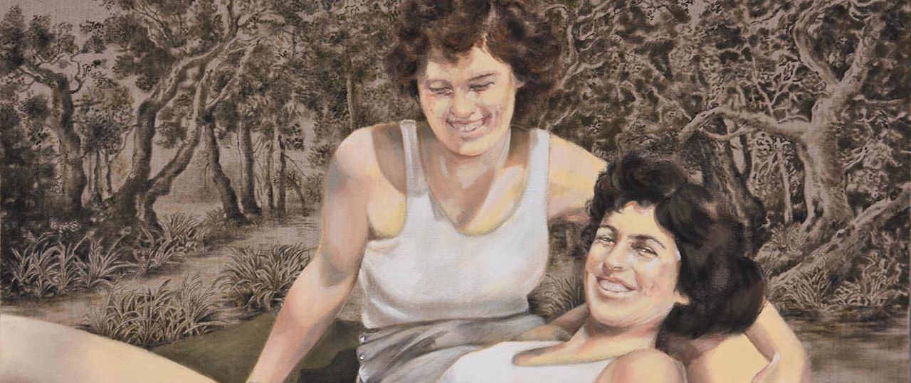 חיה גרץ־רן, חברות, מתוך התערוכה שומרת סלעים. צילום: בועז לניר