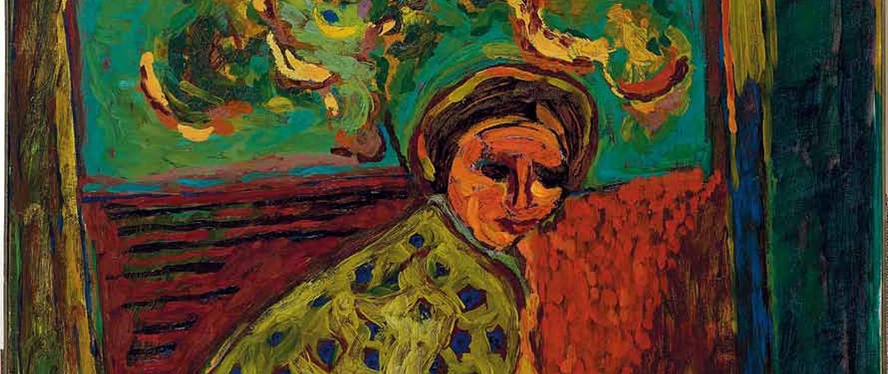 עמנואל רונקין, נערה וסל פירות, 1966. צילום: רן ארדה