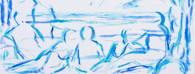 אדם ליף בגלריה בארי. צילומים: אביתר הרשטיק