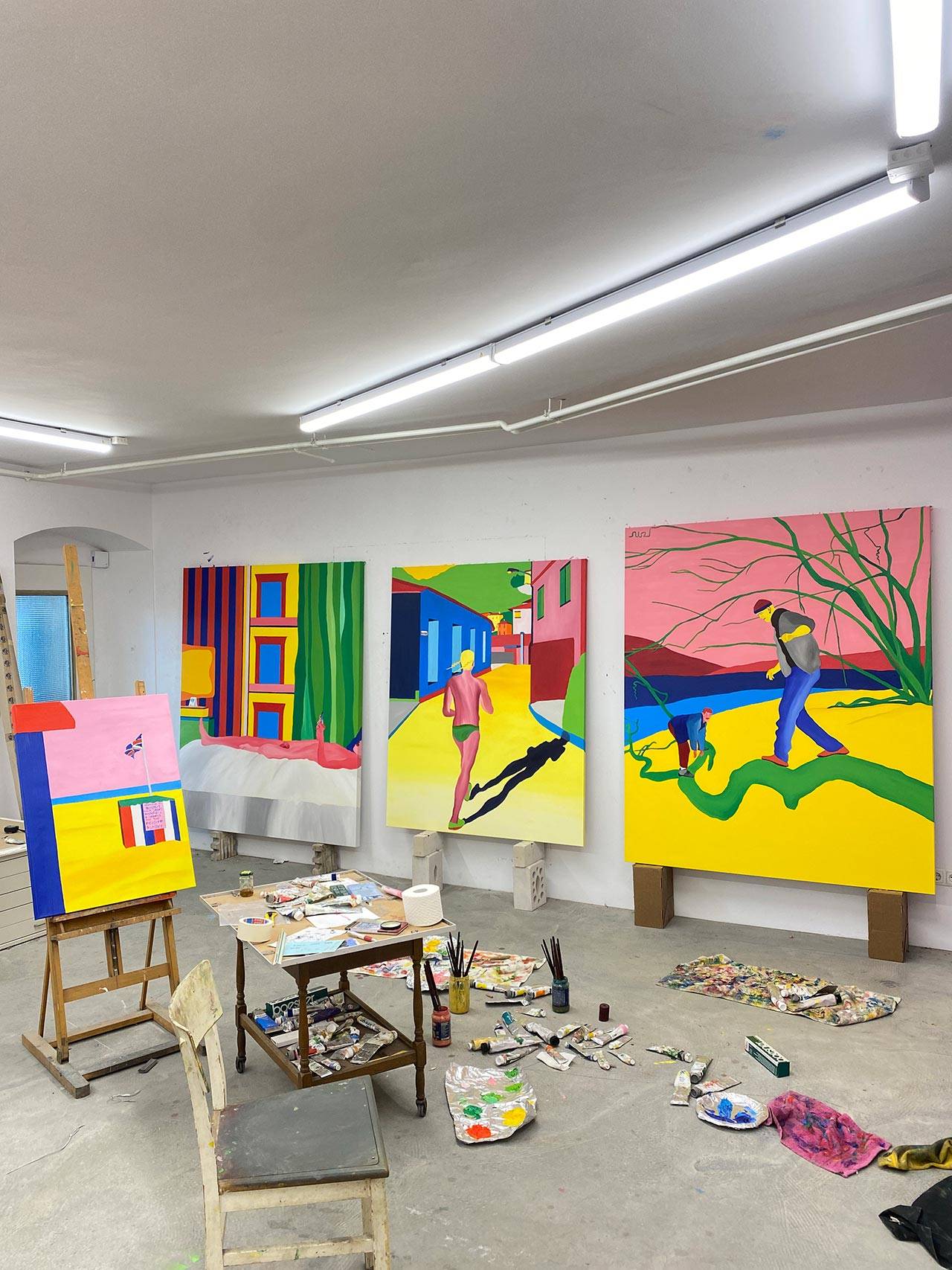 הסטודיו בברלין. צילומים: מ״ל