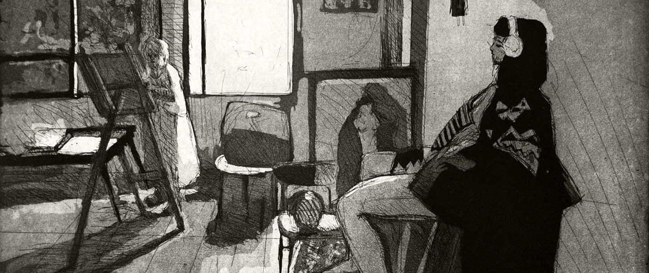 דובי הראל בגלריה בכברי. צילום: יגאל פרדו