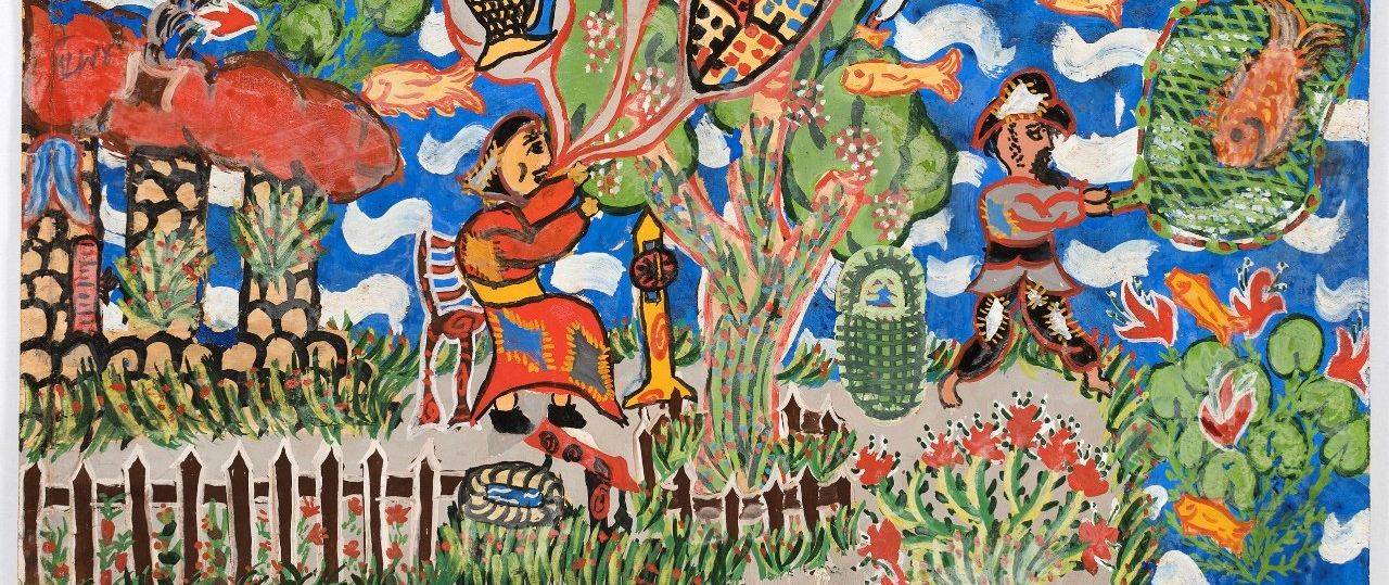 עמנואל רונקין, ציור ילדות (שנות ה־50). צילום: אלעד שריג