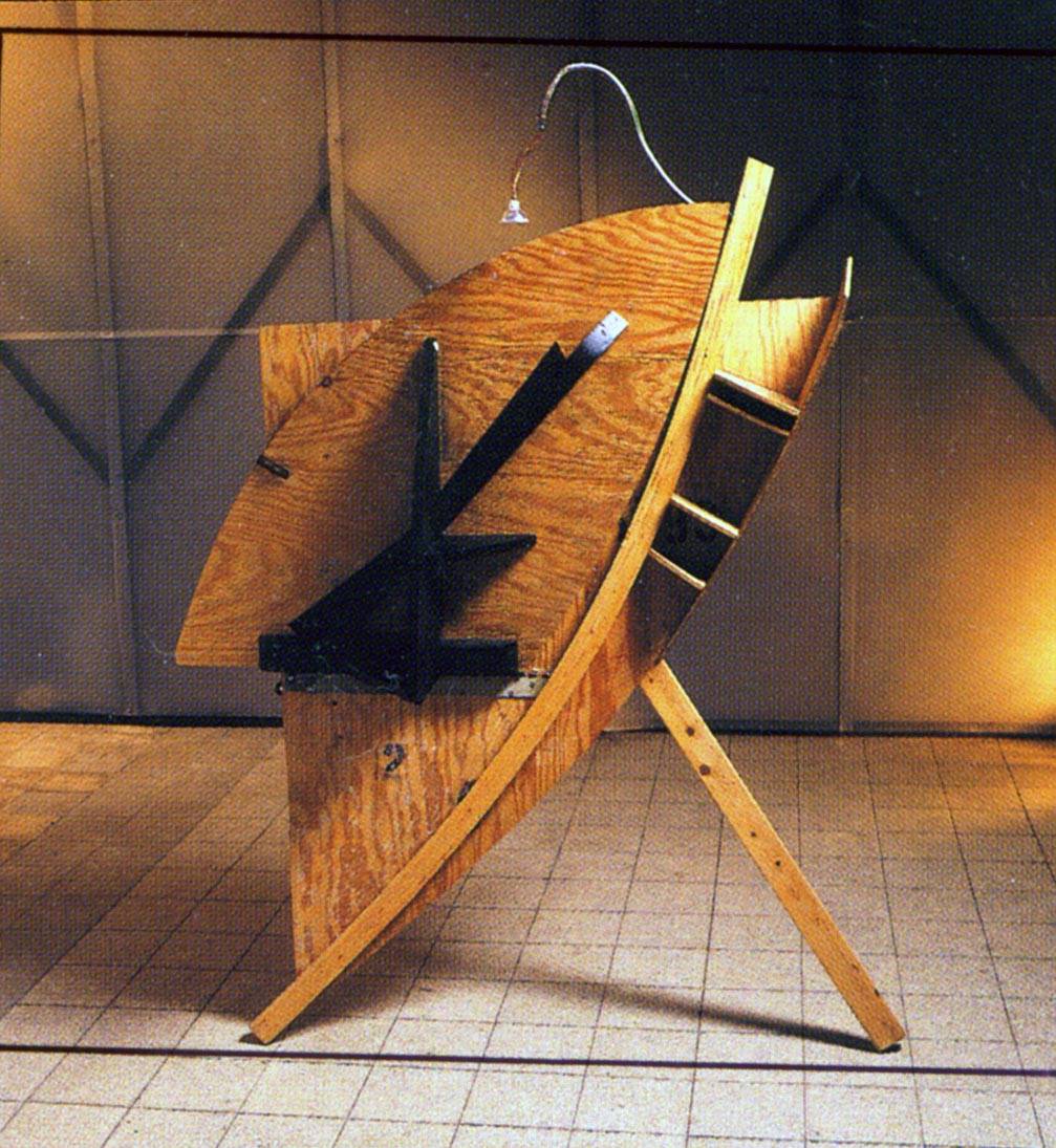 חנן דה לנגה, מכתבה, מתוך התערוכה עבודות (1990). צילום: מידד סוכובולסקי
