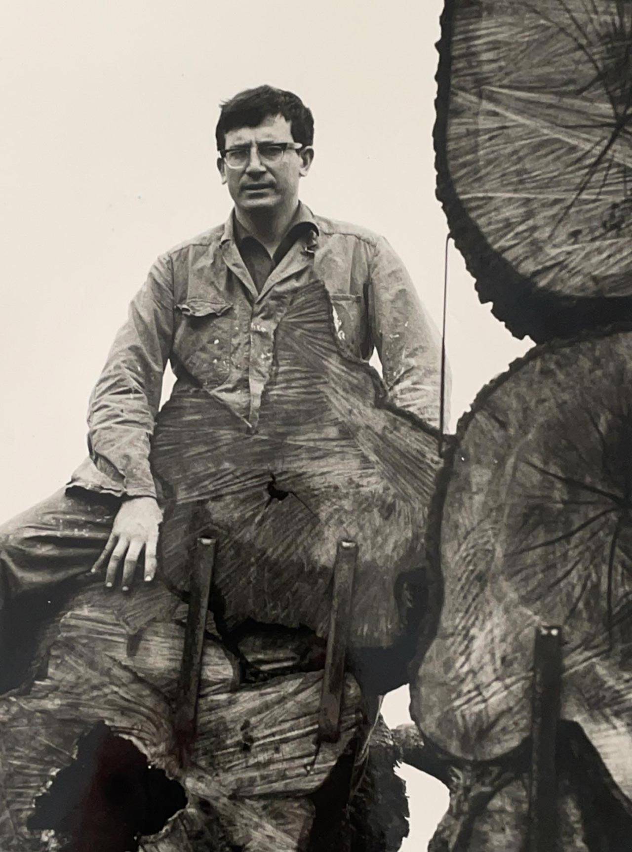 מרק שפס בתערוכה שלו בפריז. צילום: אוסף משפחתי