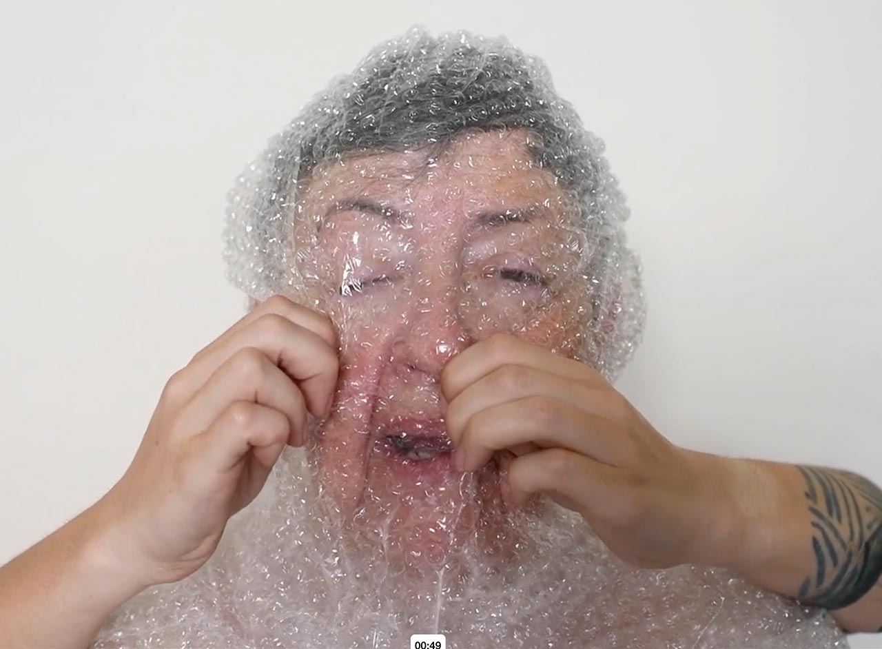 גליל פצפצים שנשאר מהמעבר האחרון