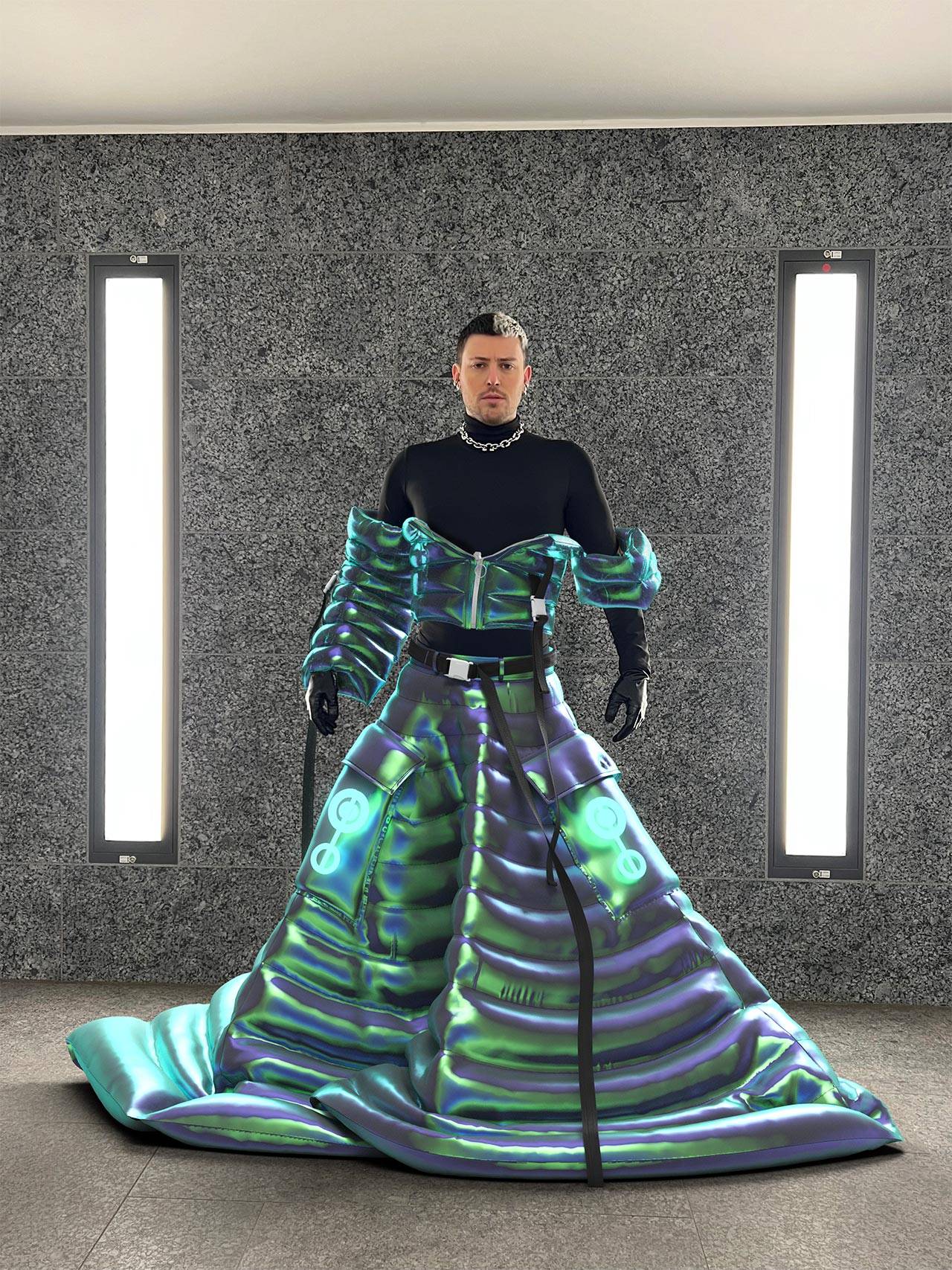 תומס הנישקס לובש Dopamine look by Placebo