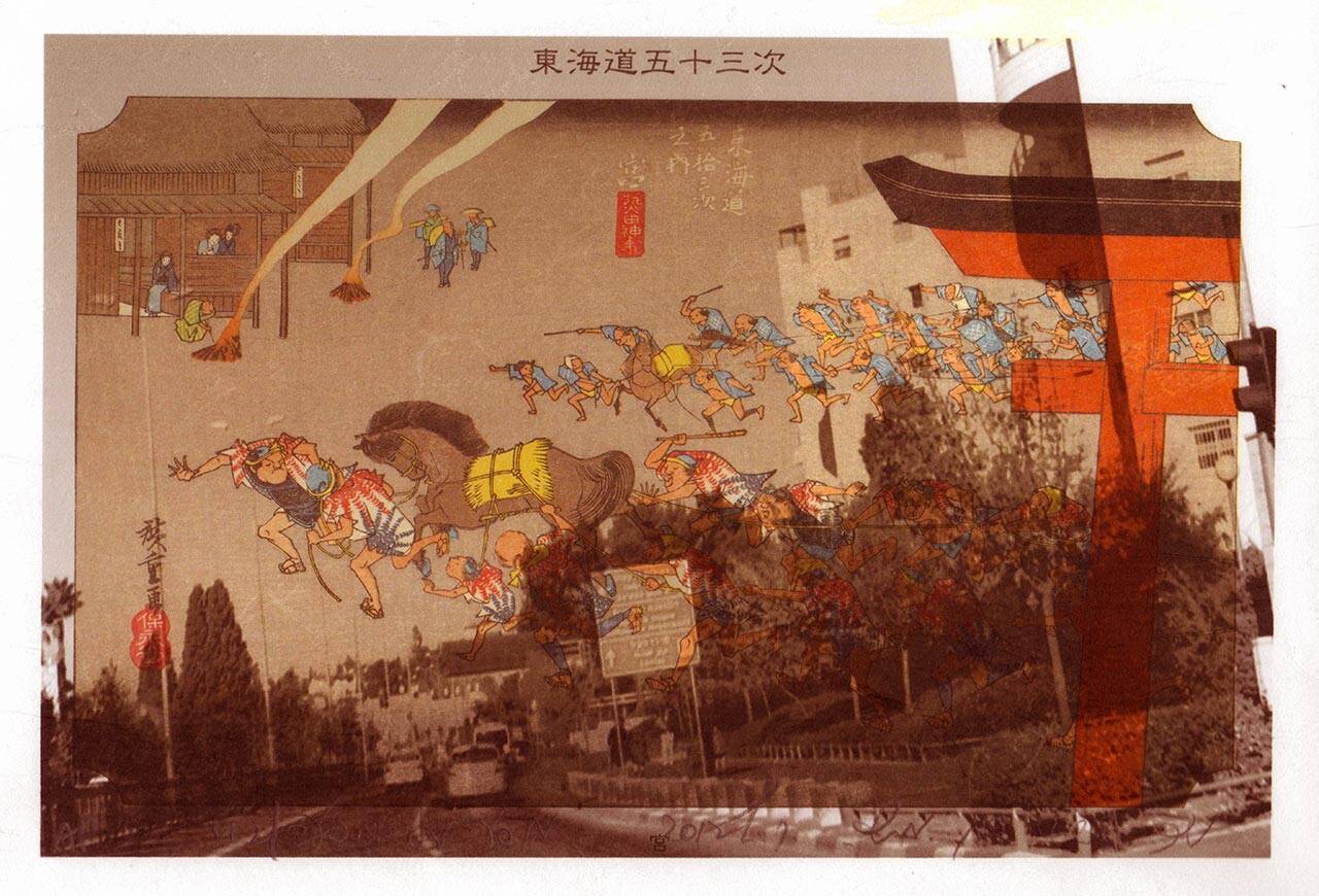 מרב דביש בן משה, פגישה בנסיעה מדומה. צילומים: יאיר בן ארי