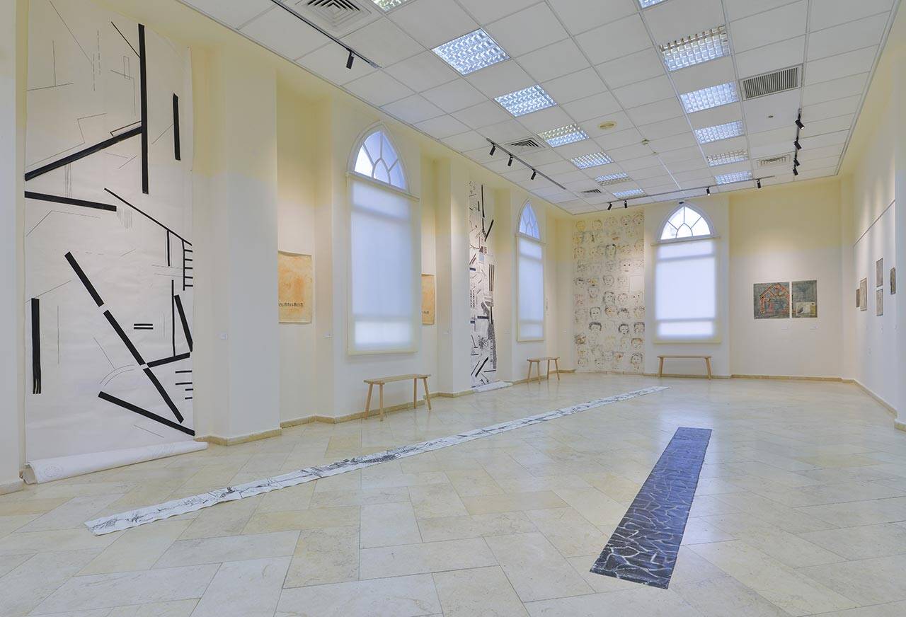 בלילה אצייר שמש, הגלריה בבית יד לבנים, ראשון לציון. צילומים: שי בן אפרים