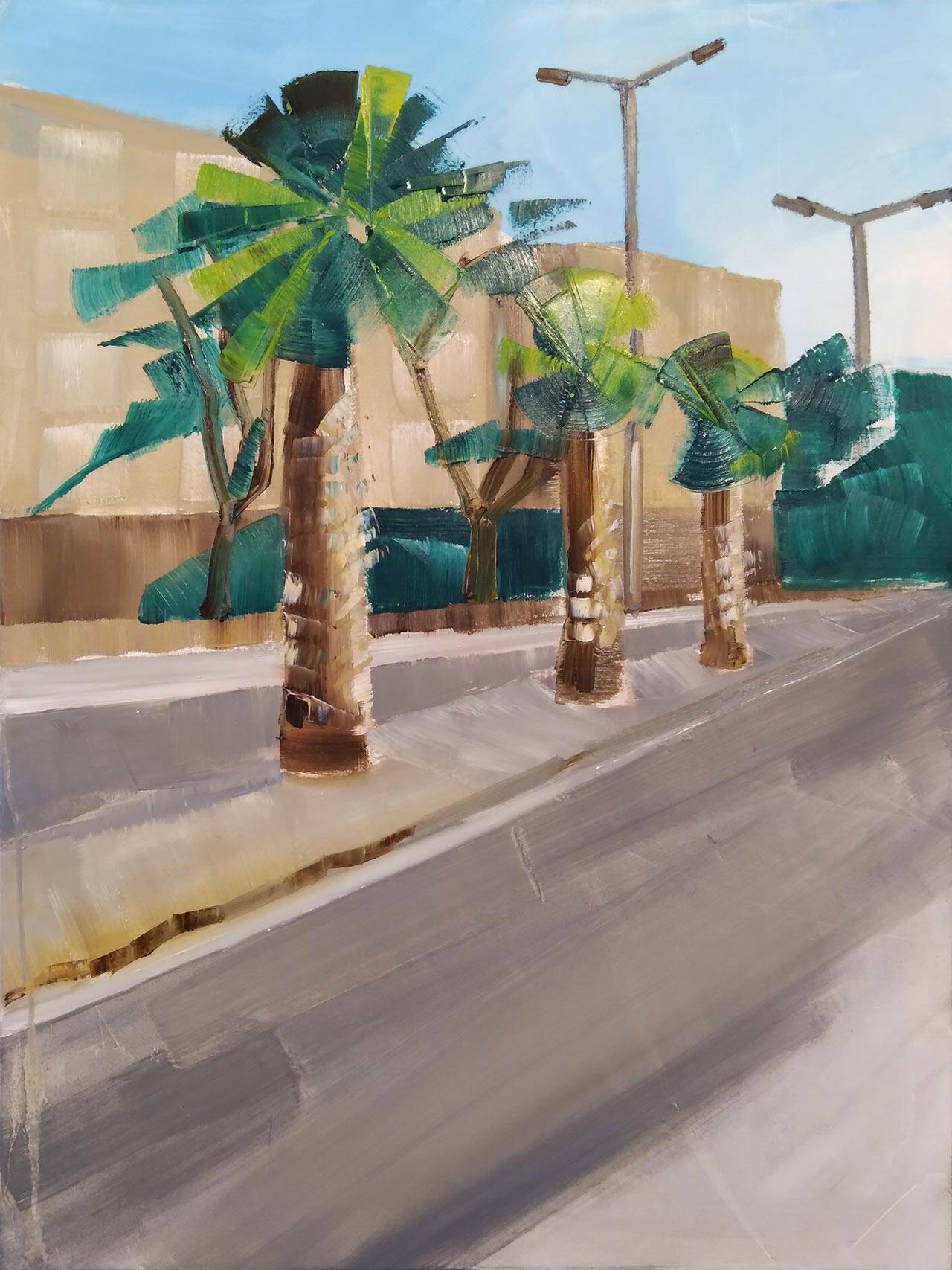 אולג ברגמן, רחוב עם דקלים