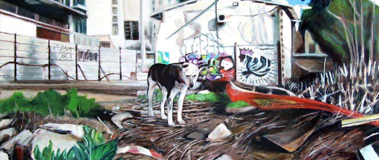 זמיר שץ בגלריה רוזנפלד. צילומים: מ״ל