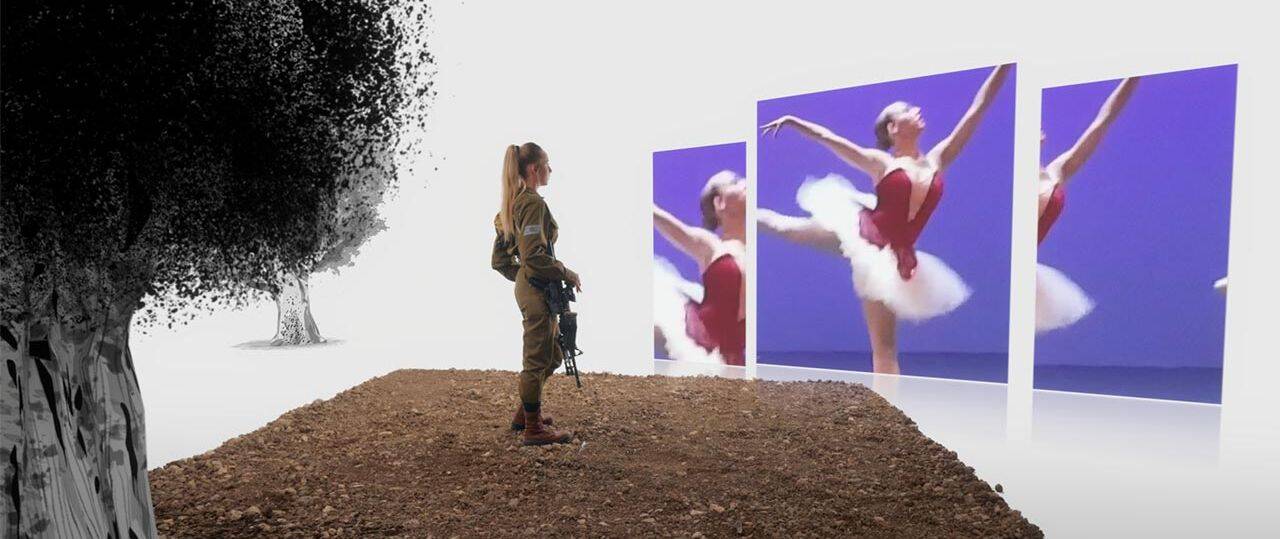 ניצן כורז גופר במכונת המיתוסים. צילומים: כאן 11