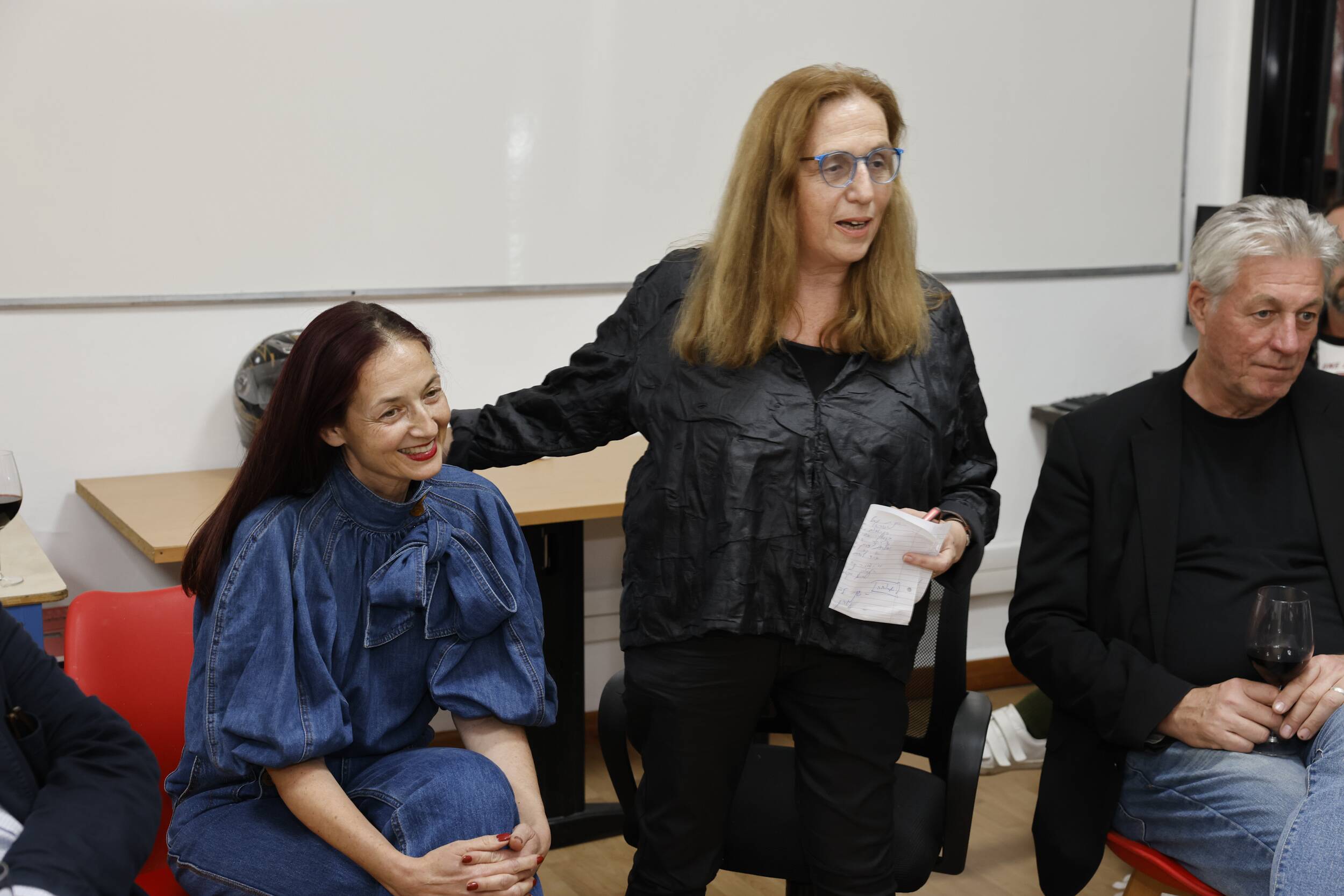 מימין: ריצ׳רד נובל, נילי למדן וקנדידה גרטלר