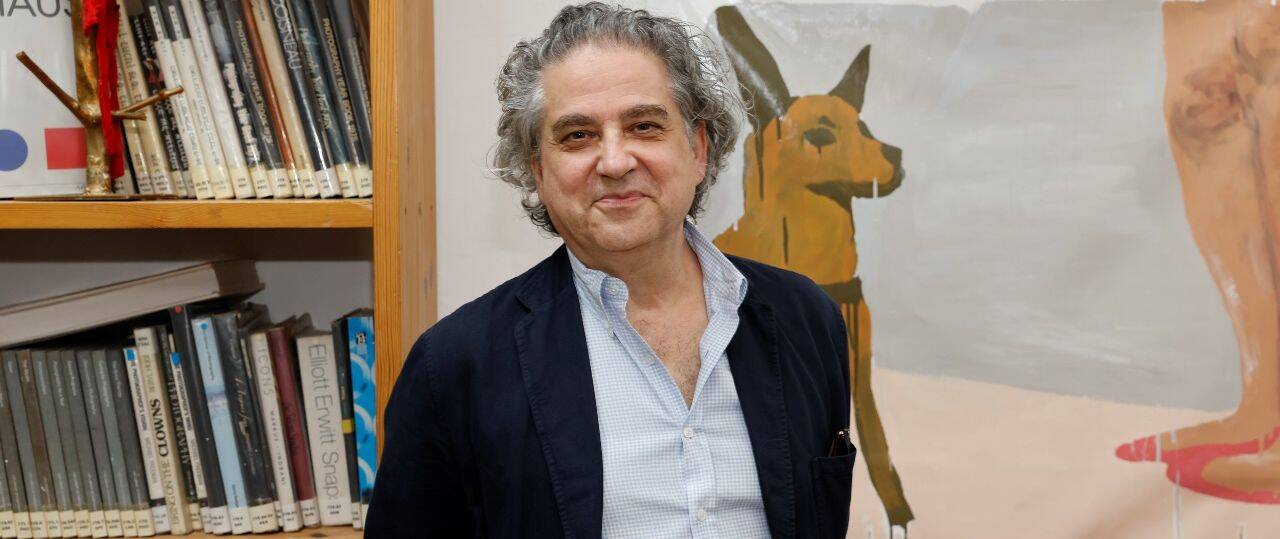 אנדרו רנטון במכון אבני. צילומים: גיא יחיאלי