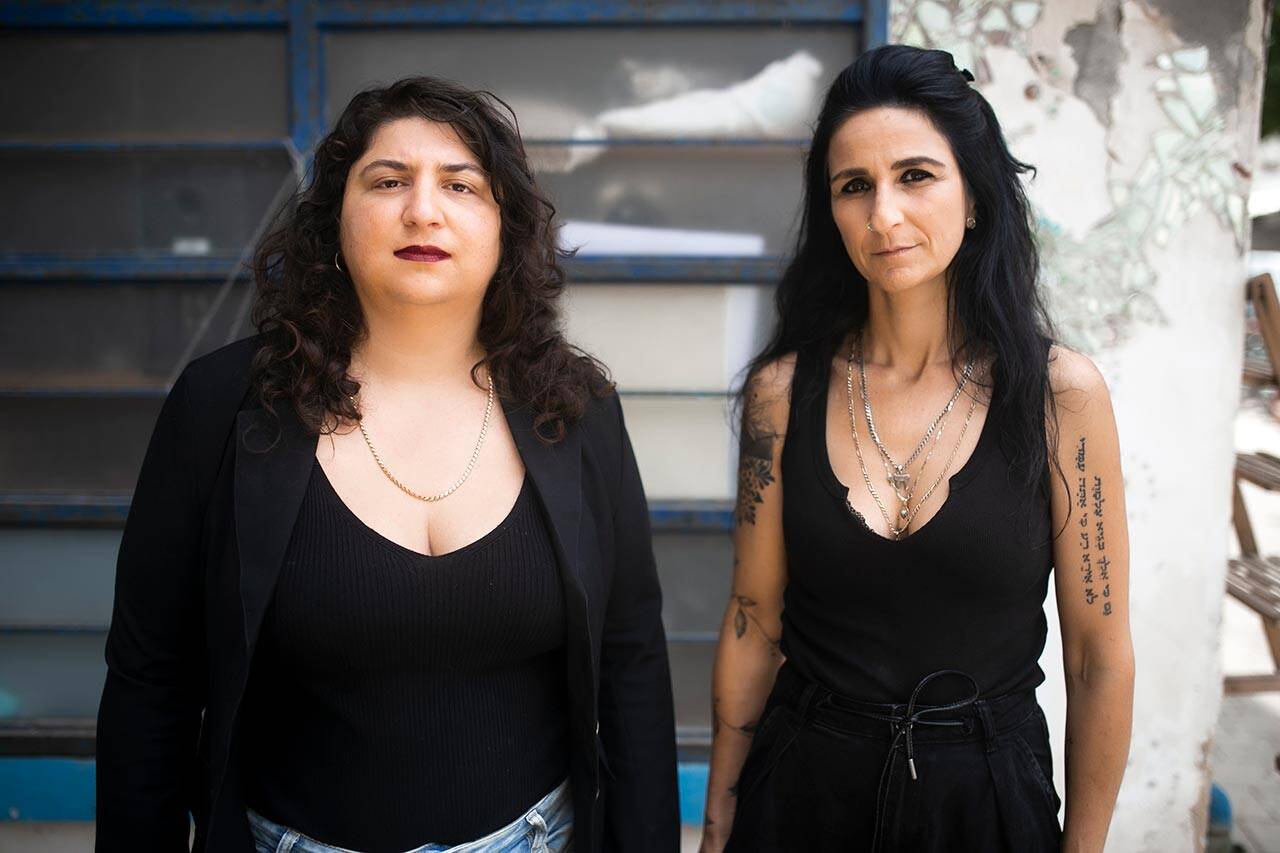 ספיר סלוצקר עמראן וכרמן אלמקייס עמוס. צילום: מענק מבואות