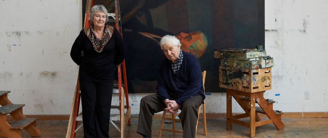 איליה ואמיליה קבקוב, בסטודיו בלונג אילנד. צילום: ג'ייסון שמידט