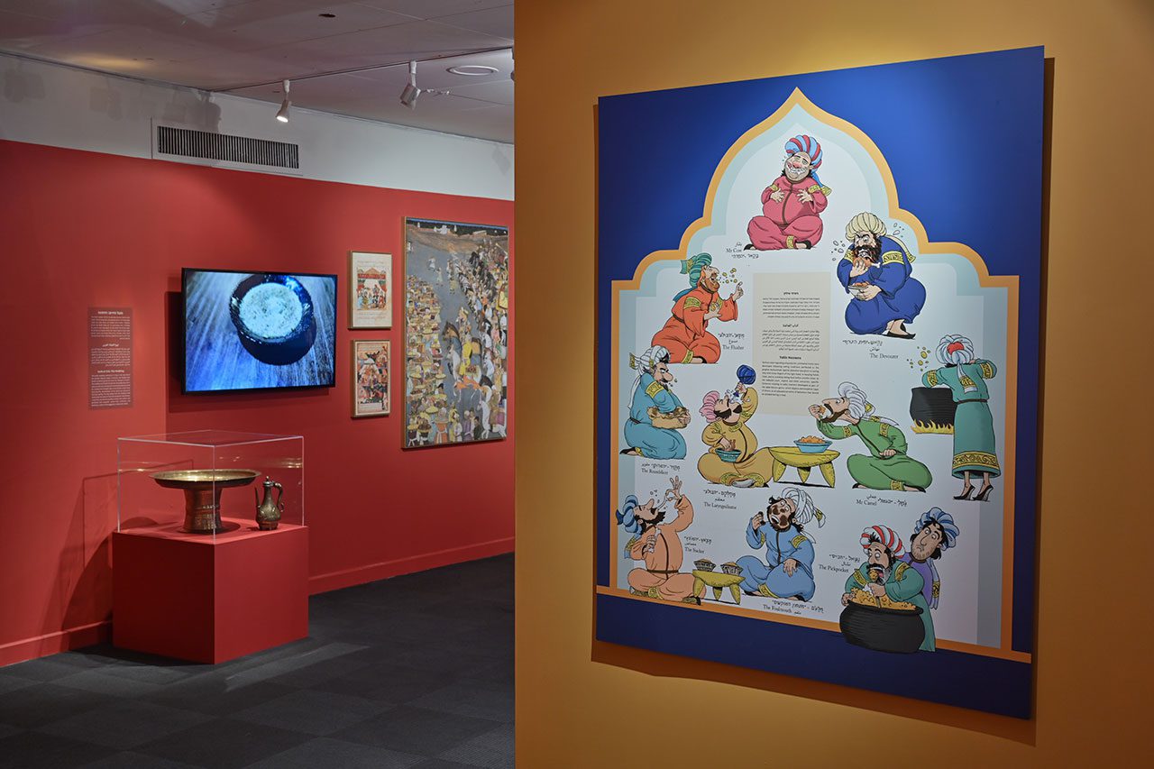 קריקטורות של נועם נדב בנושא נימוסי שולחן. צילומים: שי בן אפרים