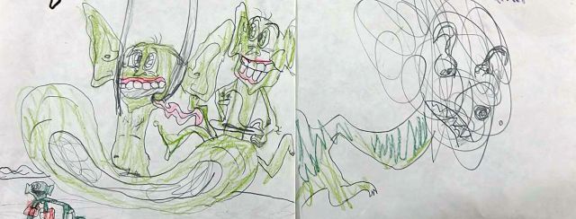 סול סקר, בן 6 מת״א; סדנת יצורים ומפלצות. צילומים: מ״ל