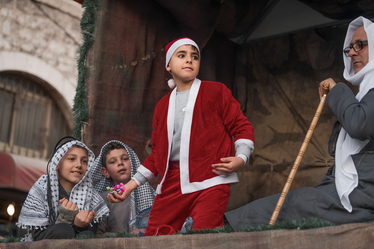 חוגגים את תהלוכת חג המולד, נצרת