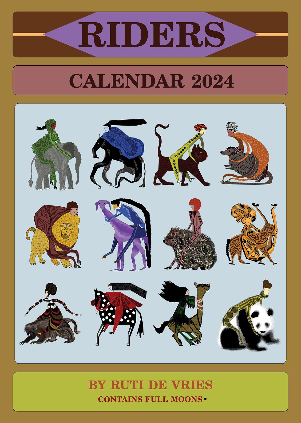 לוח שנה מצויר של רותי דה פריס