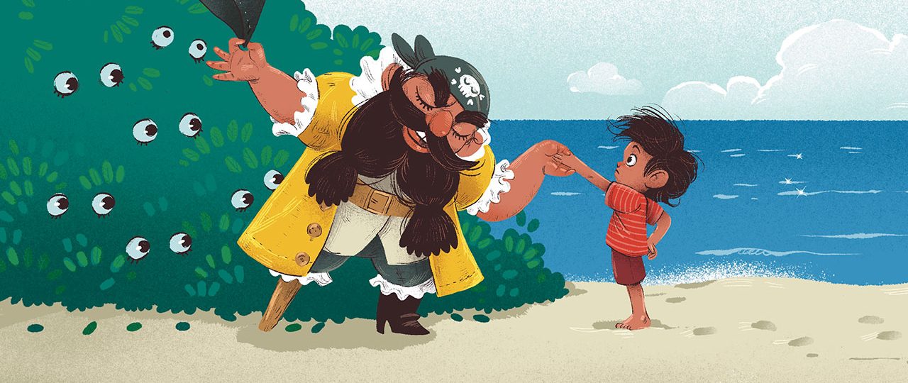 שודדי הים של קפטן יוני. איורים: אלי בבג׳נוב