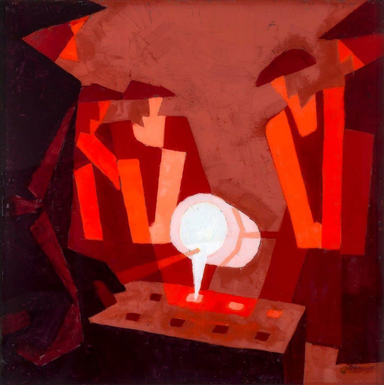 להט יוקד, יציקת ברונזה, 1959