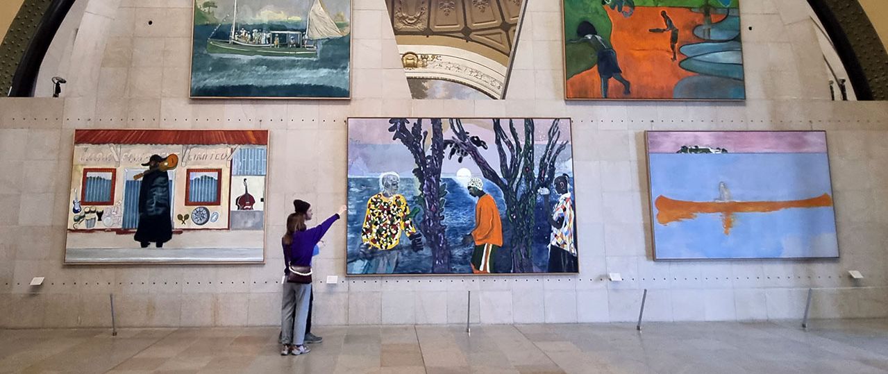 פיטר דויג במוזיאון ד׳אורסיי. צילומים: ענת אור מגל