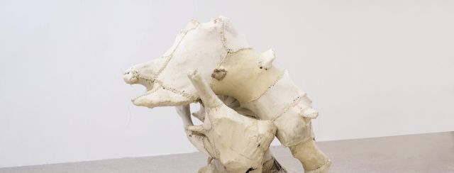 משה רואס בגלריה בצלאל לאמנות עכשווית. צילום: כרמית חסין