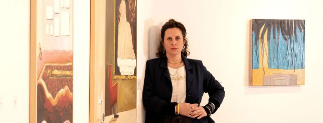 עיינה שני בתערוכה חיה צומחת דוממת. צילומים: הרן שני