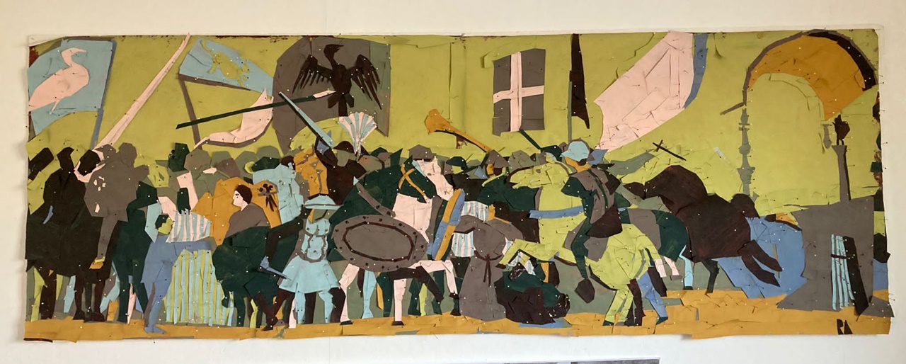 רותם עמיצור בגלריה לאמנות עין הוד. צילום: מ״ל