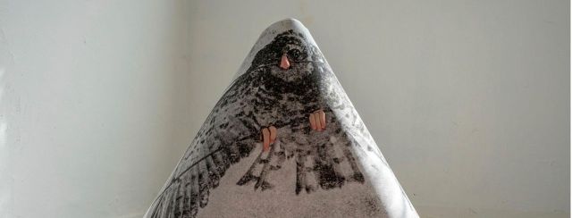 מיכל בראור בגלריה אחד העם 9. צילום: מ״ל