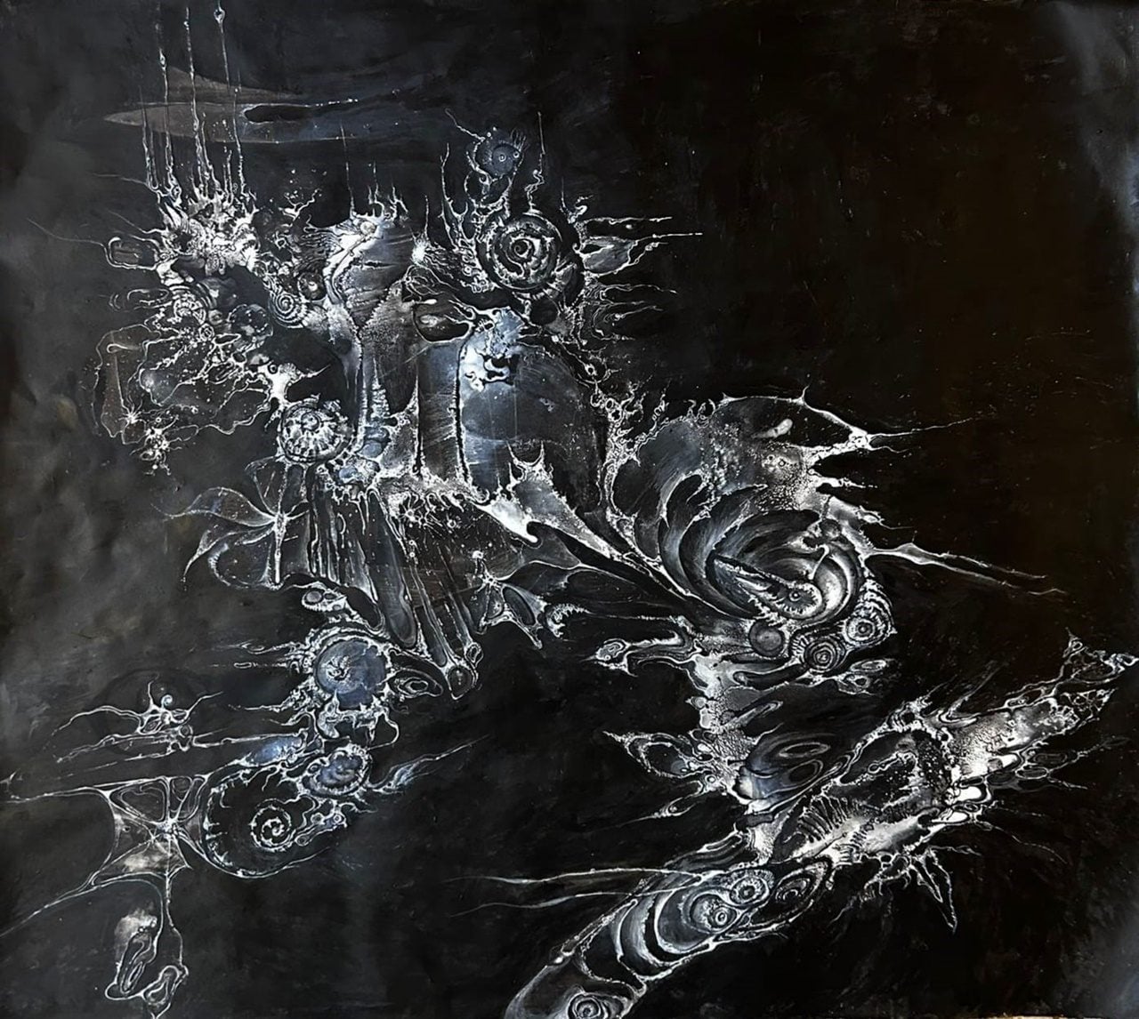 שרון פקטורוביץ פינקוס בגלריה אחד העם 9. צילום: מ״ל