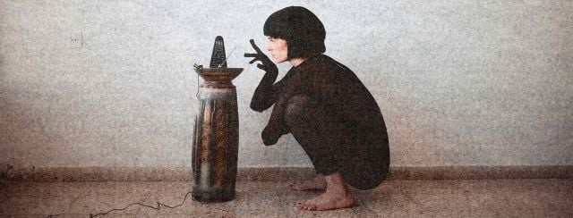 דניאל ליברמן, התואר השני באמנויות, בצלאל; פורטרט עצמי עם מטרונום