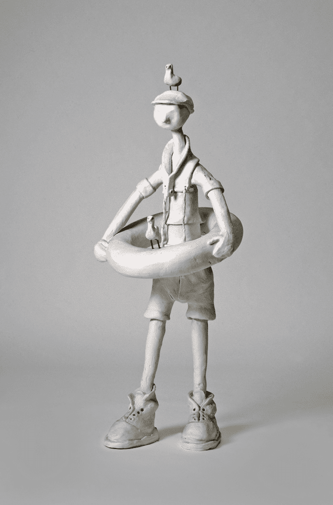 אהרן שני באוצרות ליהי שני. צילום: מאי שני