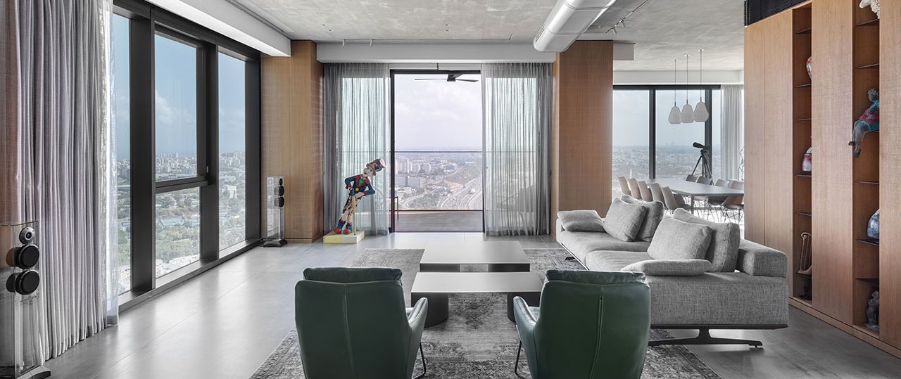 דירה במגדל חדש במרכז הארץ. תכנון: ניצן הורוביץ; צילומים: עודד סמדר