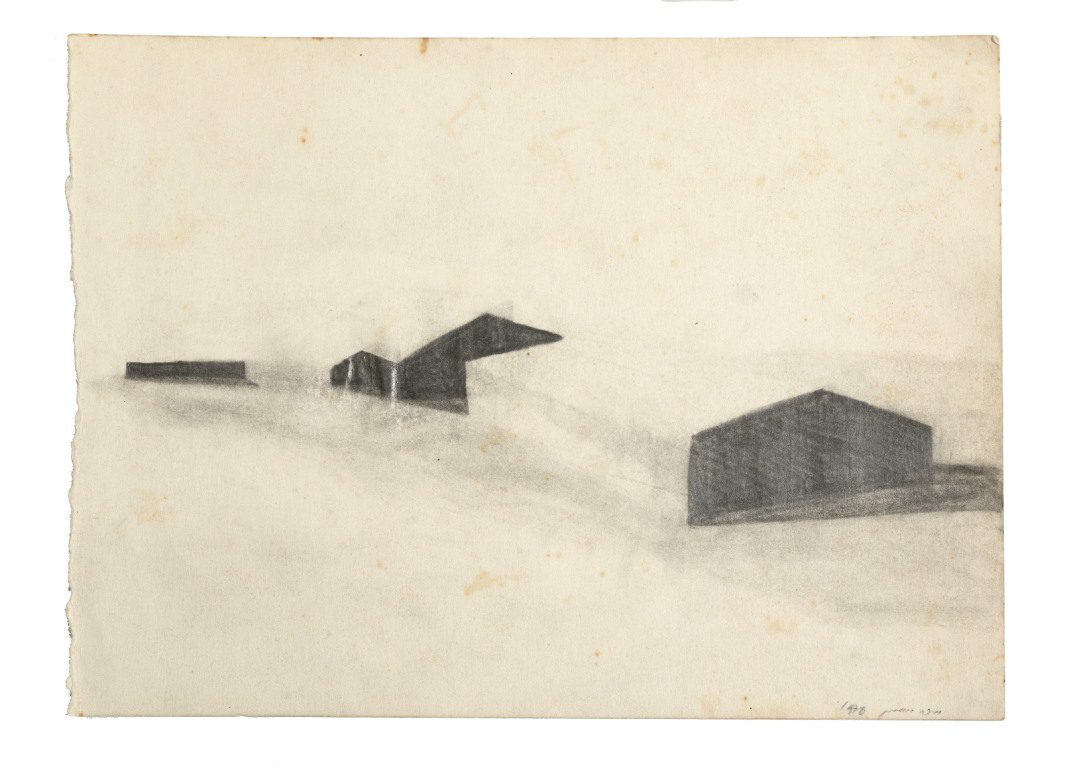 מיכה אולמן, רישומי מחנה, 1978. צילום: רן ארדה