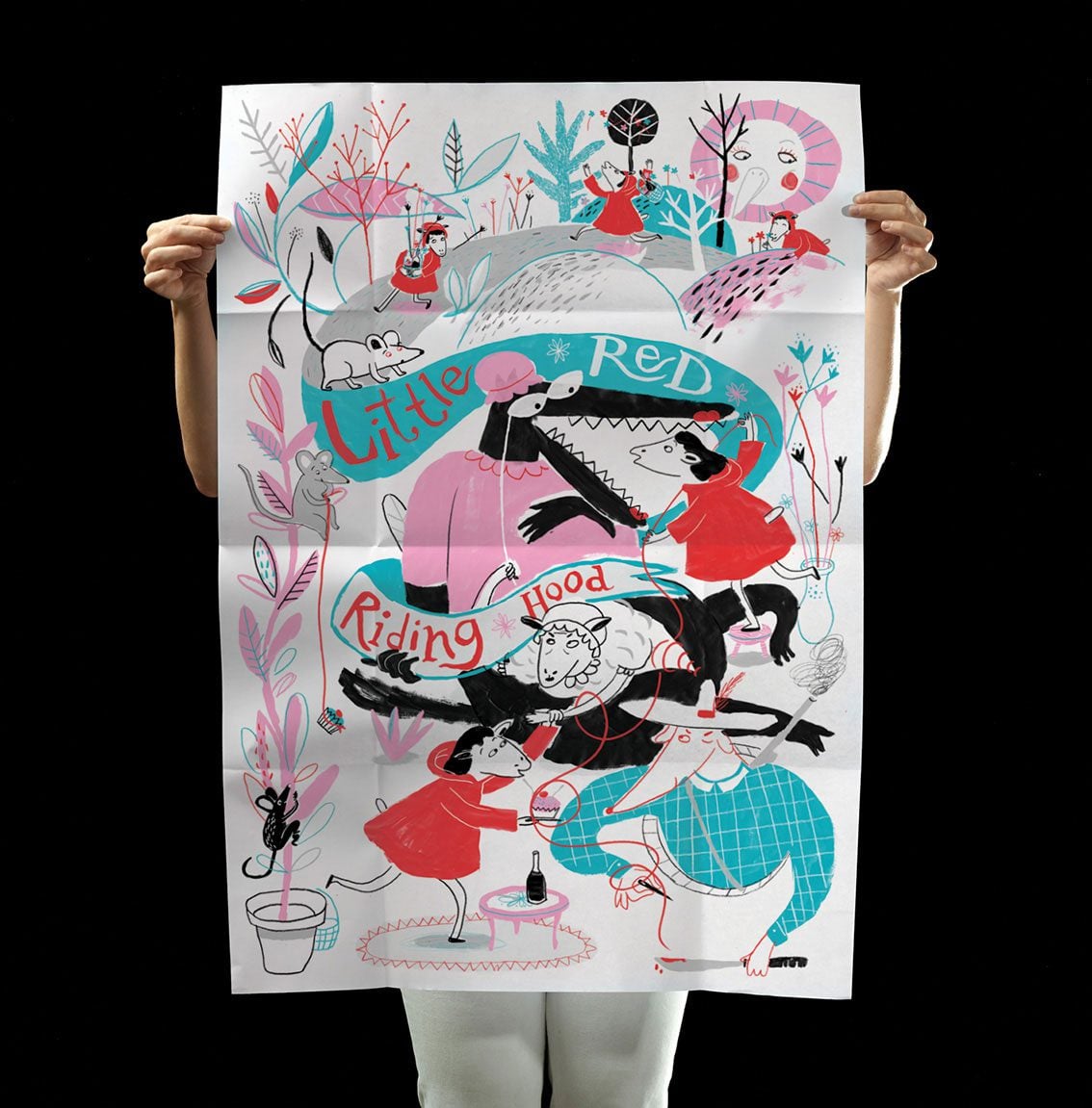 כיפה אדומה בשבוע העיצוב טוקיו. צילום: מוטי פישביין