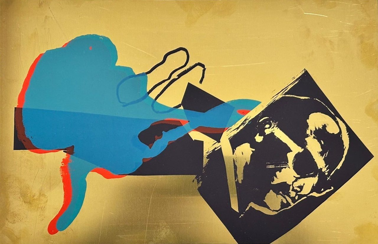 מידד אליהו בסדנת ההדפס ירושלים. צילום: מ״ל