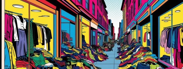 רעידת אדמה במסחר האופנה. איור: מ״ל